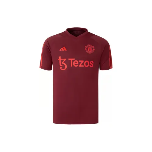 Adidas Manchester United Football Jersey Men Deep Red