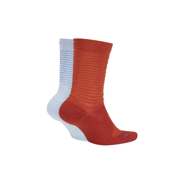 Nike Mid Calf Socks Unisex 2 Pack Multicolor-1