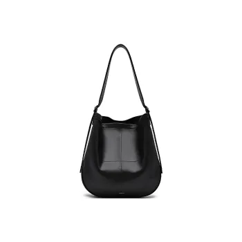 PEDRO PU Tote Bag Shoulder Bag Large Size Women's Black/Light Umber