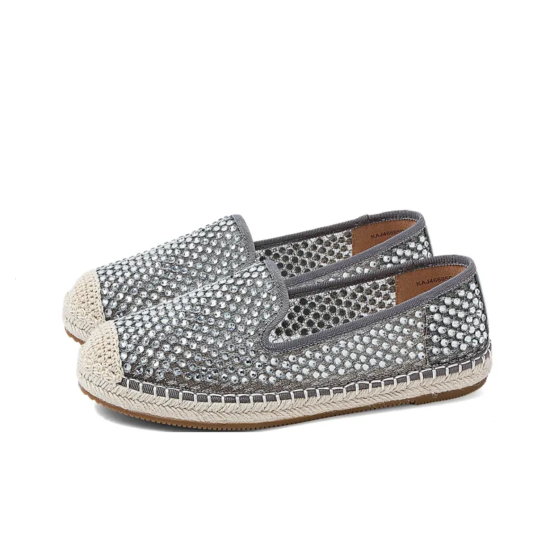 COMELY Espadrilles Women's Light Gold/Gray-11