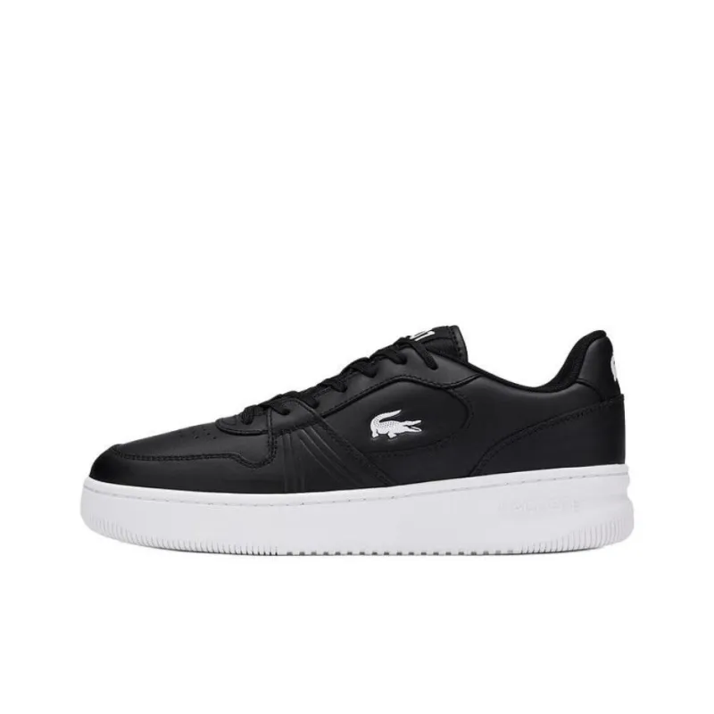 LACOSTE Slip Resistant Low Top Skateboard Shoes Men's Black-0