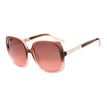 GUESS Plastic Square Sunglasses Women's Red