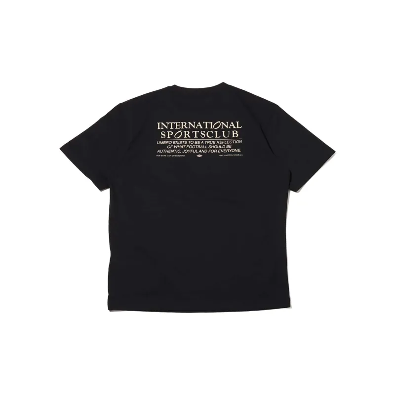 Umbro SS24 T Shirt Unisex Black-1