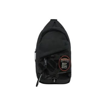 LiNing Basketball Collection Polyurethane With Polyester Sling Bag Crossbody Bag Shoulder Bag Regular Unisex Black