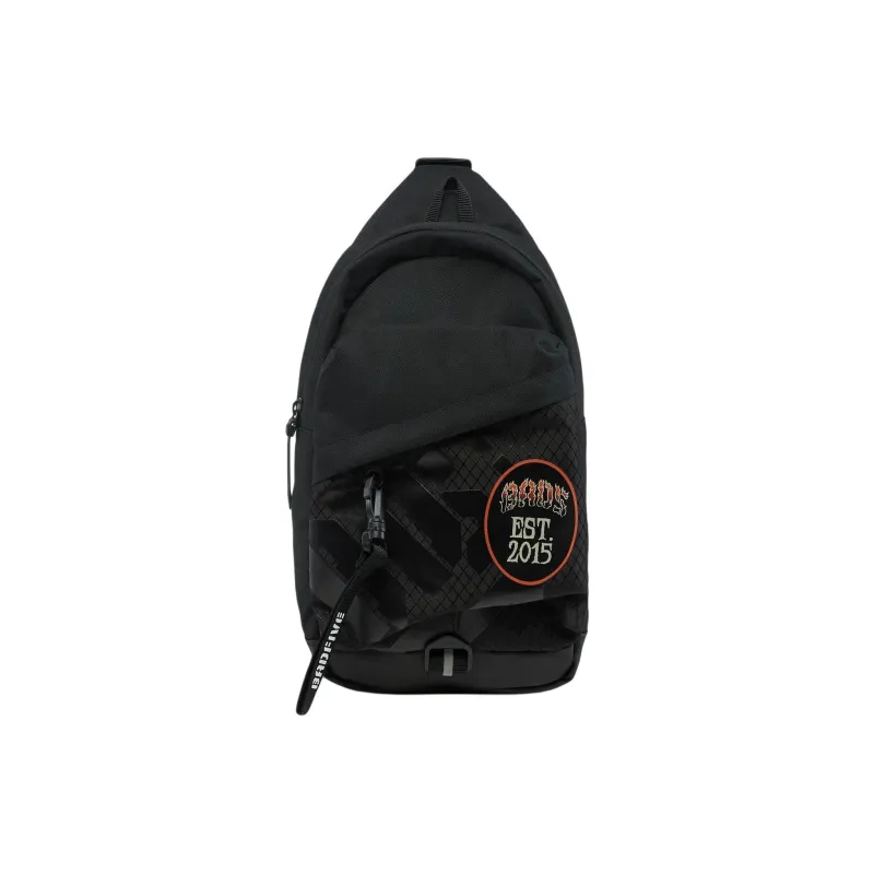 LiNing Basketball Collection Polyurethane With Polyester Sling Bag, Crossbody Bag, Shoulder Bag Regular Unisex Black-0