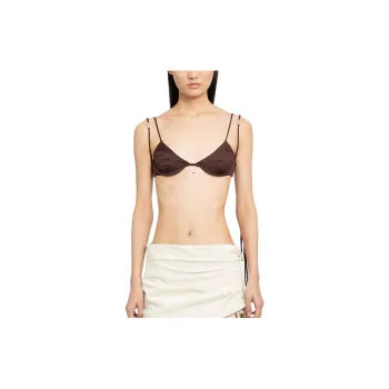 Jacquemus Barco Bead-embellished Bikini Top