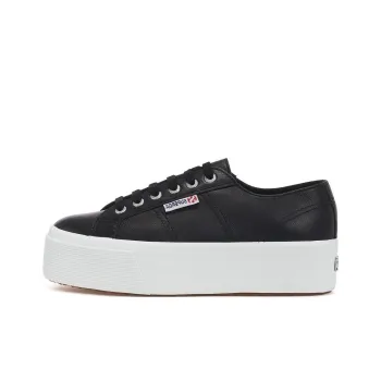 SUPERGA Low-Top Skateboard Shoes Women's Black White