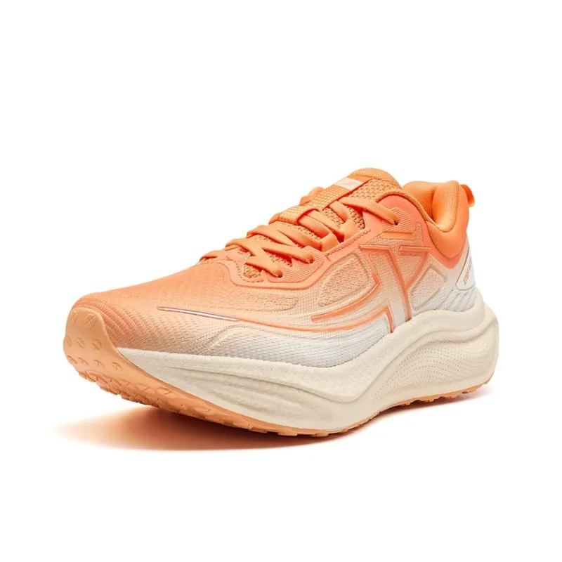 XTEP Cushioning Wear Resistant Low Top Running Shoes Men's Lava Orange/Light Apricot-2