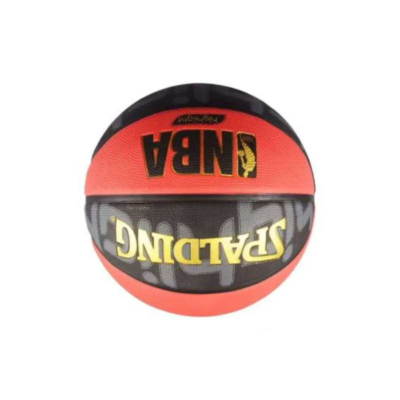 SPALDING NBA Rubber Basketball Red Black Size 7 Training Unisex-1