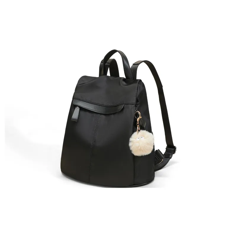 COMELY Oxford Travel Bags Backpack Medium Size Women's Black-1