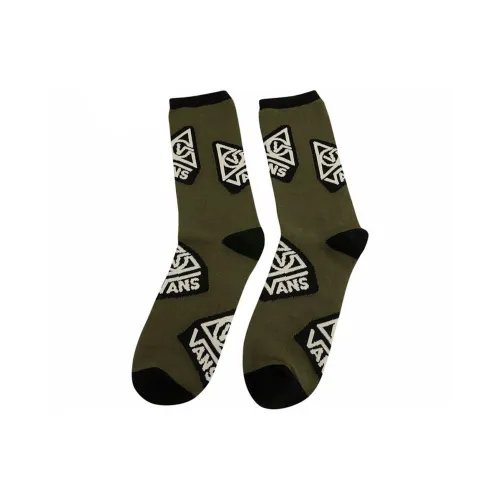 Vans Men's Socks 2 Packs Green