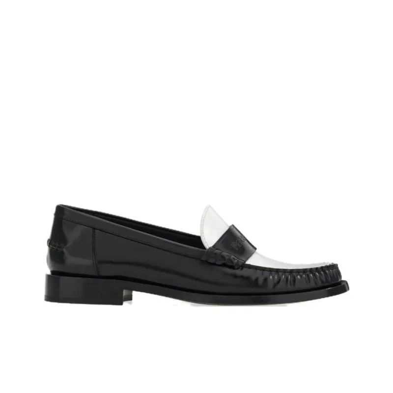 FERRAGAMO Debossed-logo Leather Loafers-1