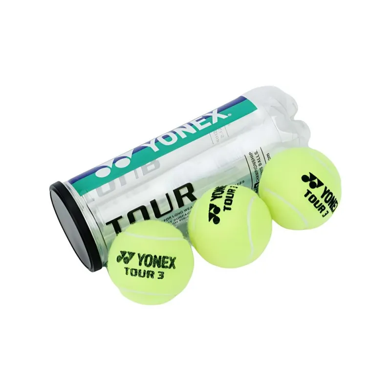 YONEX TB TR3 Tennis Balls Felt, Wool Training Ball Indoor Training Ball Diameter 63.5 66.7mm Yellow Green-1
