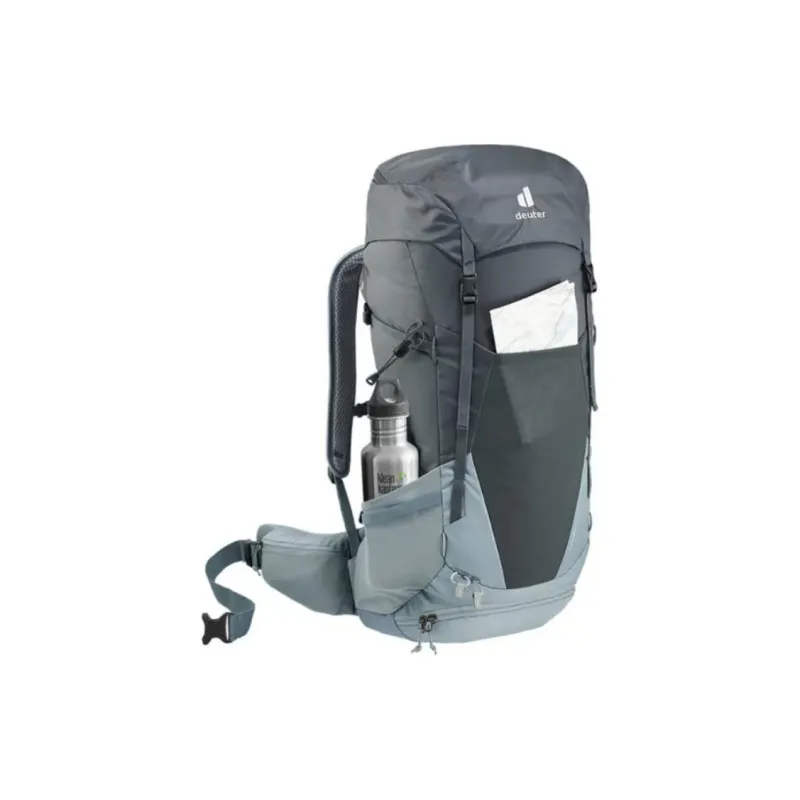 DEUTER Polyester Outdoor Hiking Bag Backpacks Unisex Black Gray Color-5