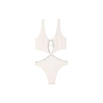 Victoria's Secret Bodysuits Women's Coconut White