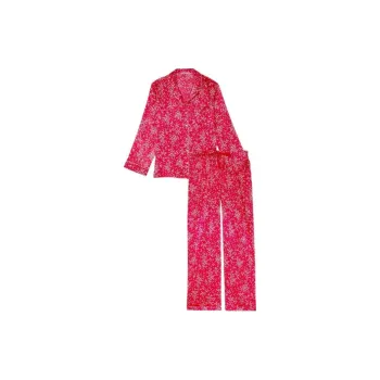 Victoria's Secret Satin Long Pajama Set Pajama Set Women's Lip Color