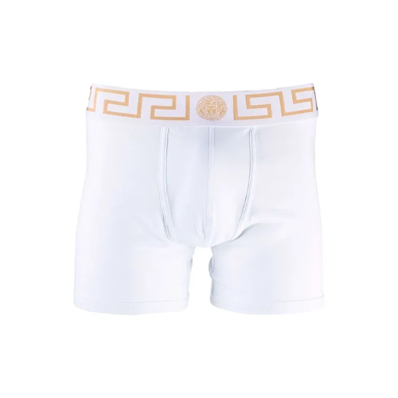 VERSACE Men's FW21 Boxer Briefs 1 Set Of 2 Packs Black/White-1