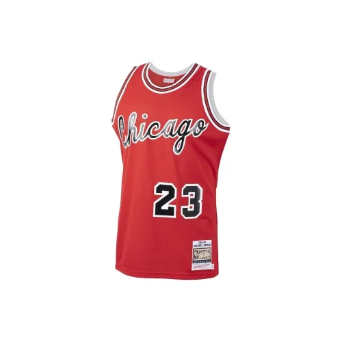 Mitchell Ness X NBA Chicago Bulls Basketball Jerseys Men Red