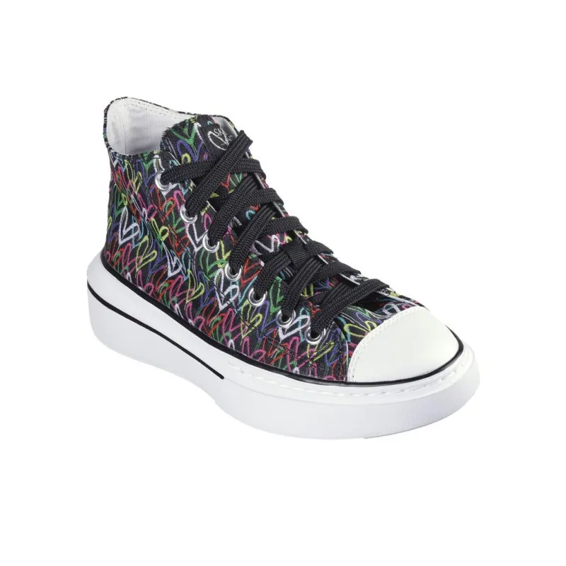 JGoldcrown x Skechers Cordova Classic Anti-Slip Wear-Resistant Mid-Top Casual Shoes Women's Black-2