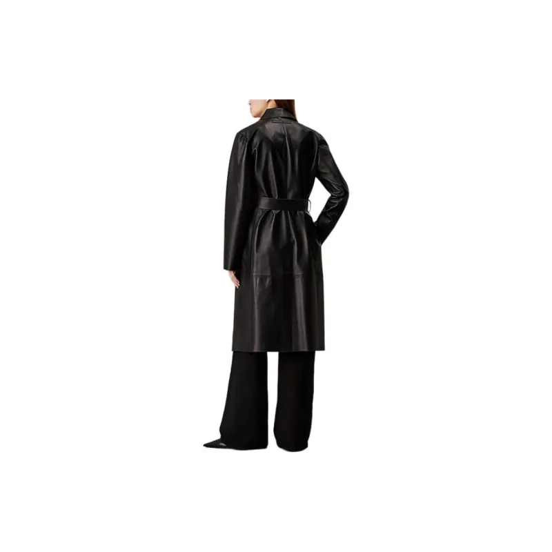 Calvin Klein Leather Coat-3