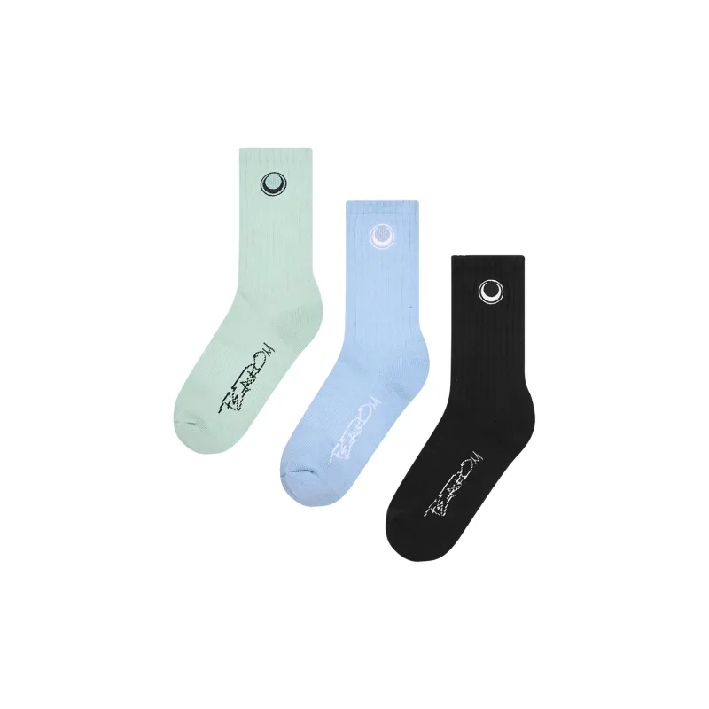 FEAROM Jacquard Moisture-Wicking Sports Odor-Resistant Stocking Spring Summer Fall And Winter All 4 Pack-21