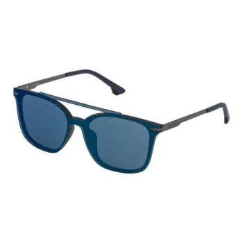 Police Injection Molded Aviator Sunglasses Unisex Blue