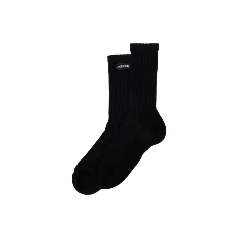 Jacquemus Inside Out Socks 'Black'-0