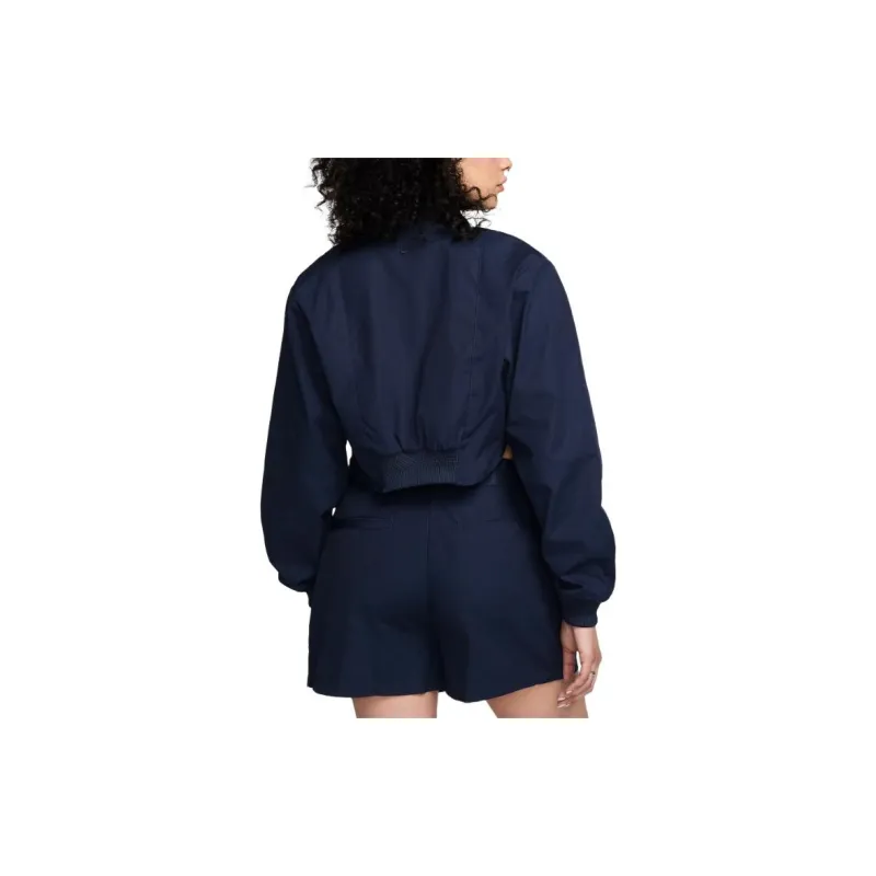 Nike Cropped Full-Zip Jacket For Jackets Coats Women's Marine Blue-1