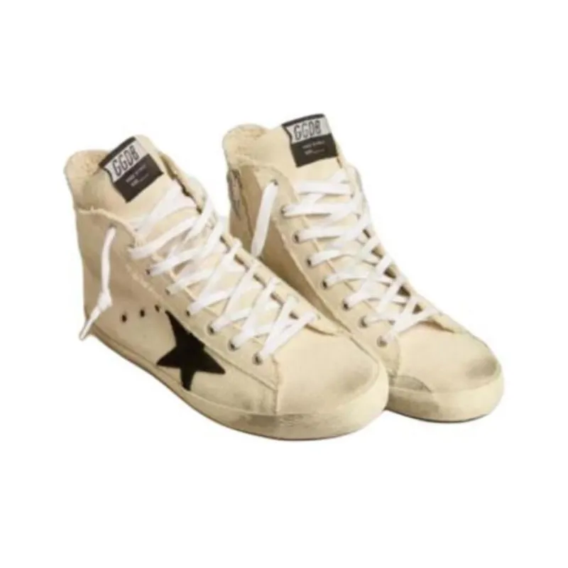 Golden Goose Francy High Top Skateboard Shoes Women's White-2