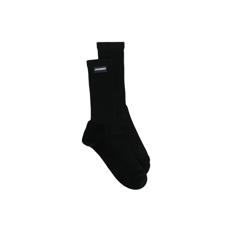 Jacquemus Inside Out Socks 'Black'-1
