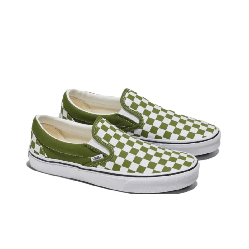 Vans Slip on Anti Slip Wear Resistant Low Top Skateboard Shoes Unisex Green-1