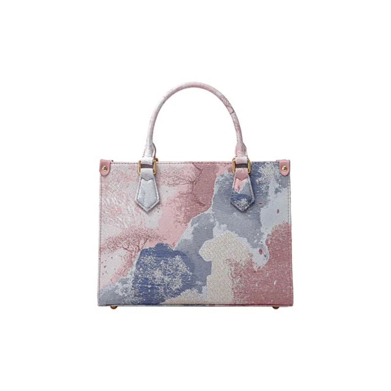 FION Clever Brocade Series Fabric Crossbody Bag, Handbag Medium Size Women's Multicolor-13