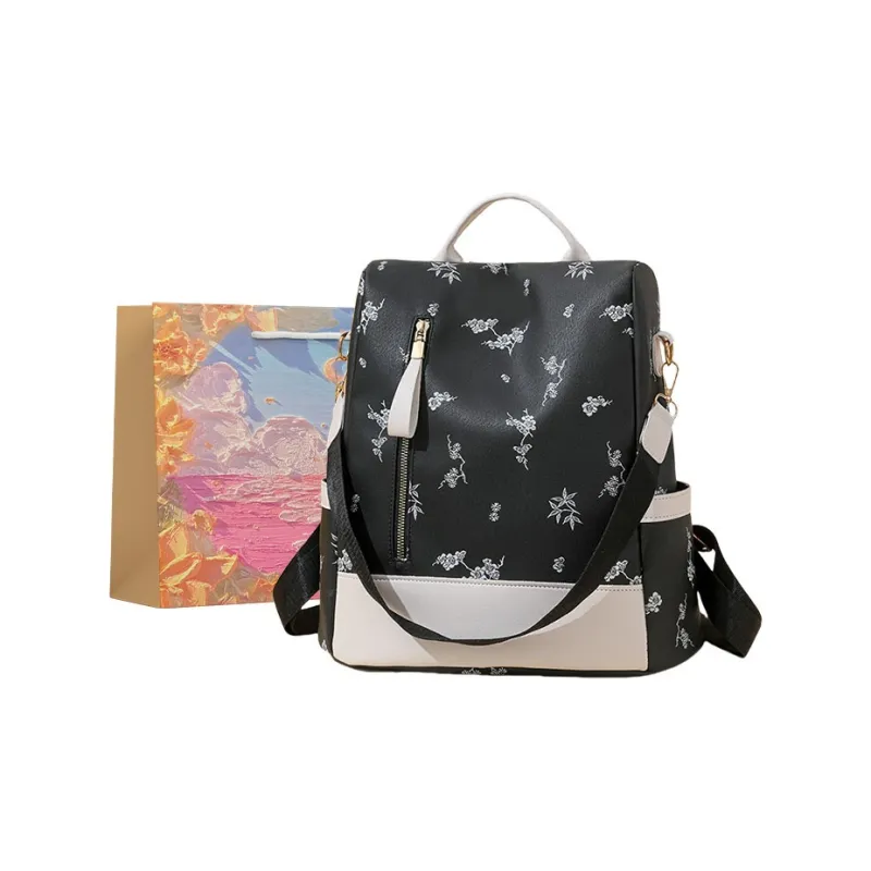 BRINCH PU Backpack Regular Women's Multicolor-6