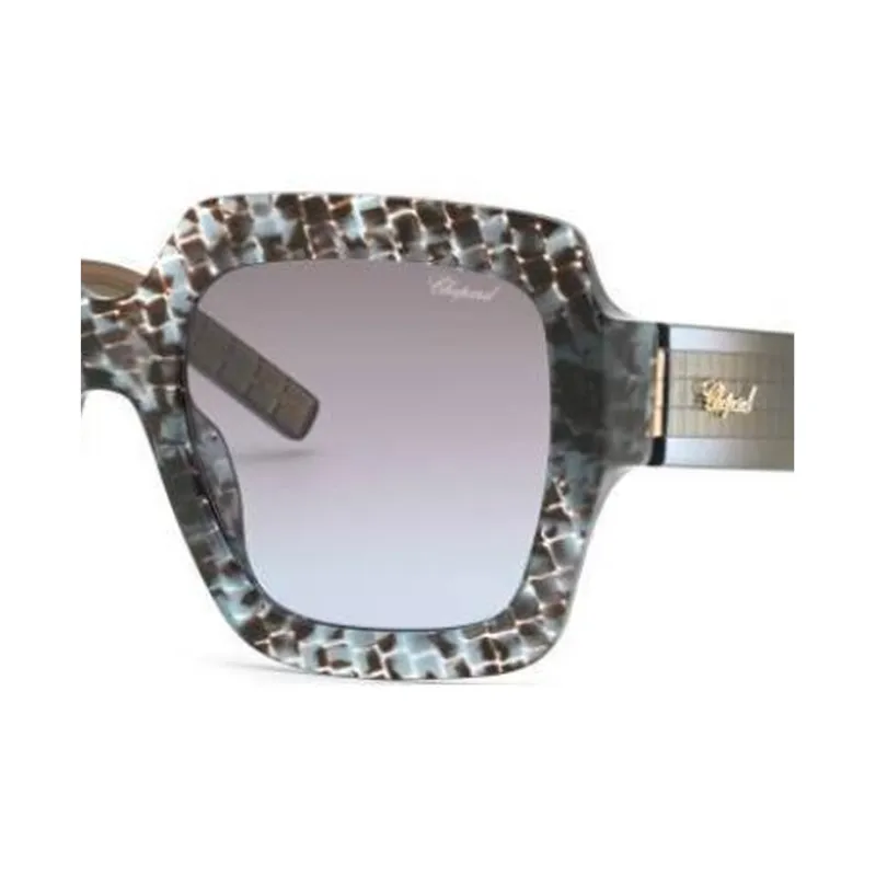 CHOPARD Acetate Rectangular Sunglasses Women's Blue-1