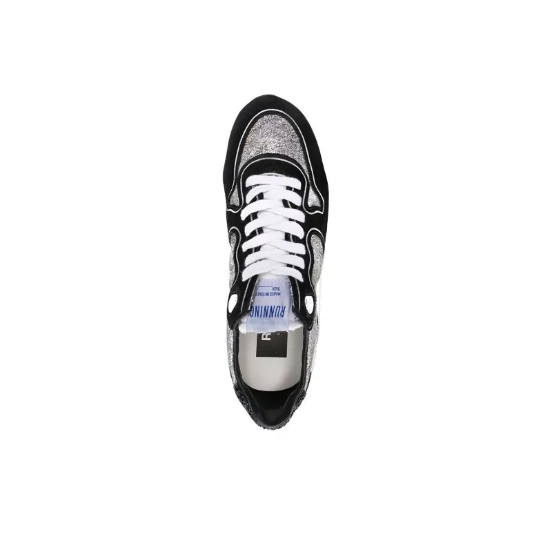 Golden Goose Running Sole Slip Resistant, Abrasion Resistant, Lightweight Low Top Casual Shoes Women's Black-4