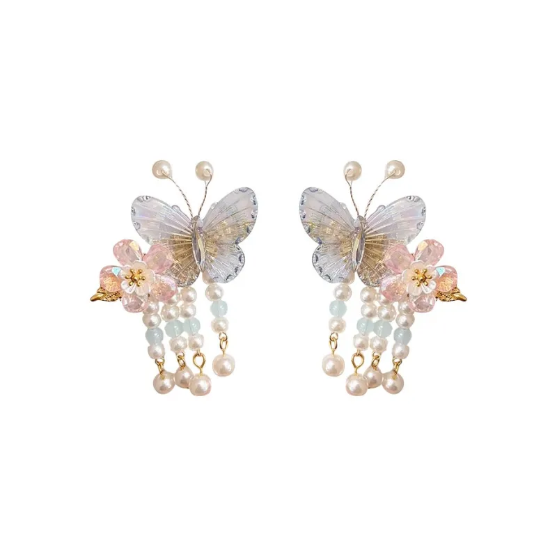 JianKai Alloy Acrylic Imitation Pearl Hair Clips Women's-0