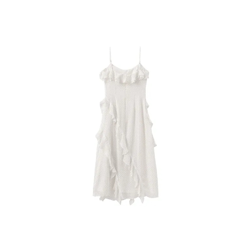 CUBIC Slip Dresses Women's White Polka Dot-1