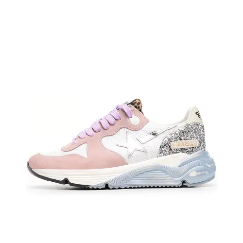 Golden Goose Running Sole Casual Shoes Women's Low-Top White/Pink