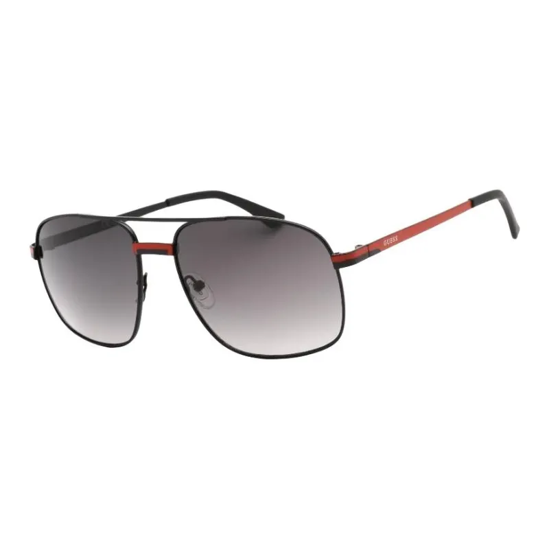 GUESS Metal Aviator Sunglasses Men's Black-0