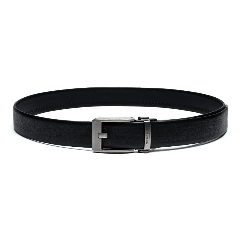 Anthony Miles Cow Leather Zinc Alloy Leather Belts Men's Width  3.5cm-3