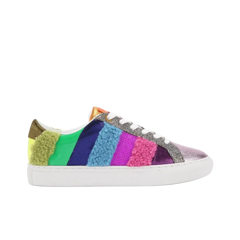Kurt Geiger London Lane Stripe Low-Top Skateboard Shoes Women's Multicolor-1