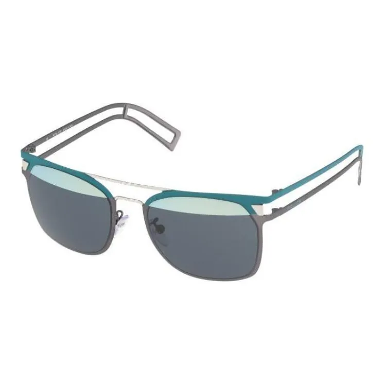 Police Metal Aviator Sunglasses Women's Gray-0