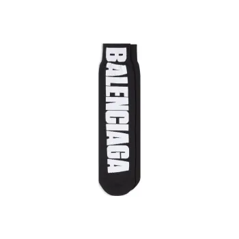 Balenciaga FW22 Mid-Calf Socks Slim Fit Men's 1 Pack Black