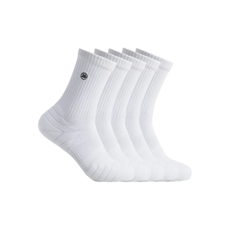 Wild Child Club WCC Mid-Calf Socks Unisex 5 Pack Solid Color-0