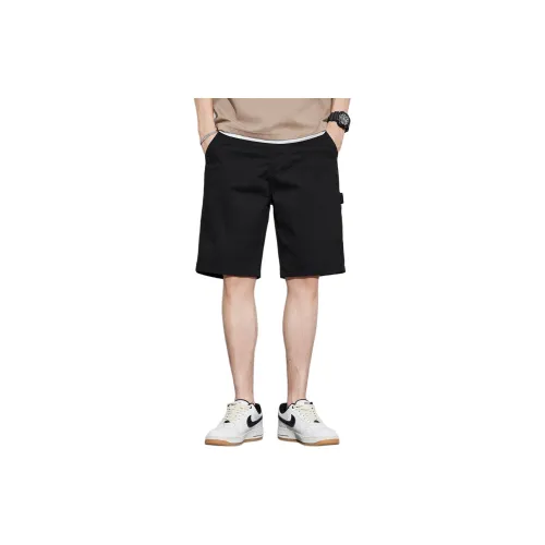 Tonlion Casual Shorts Men Black