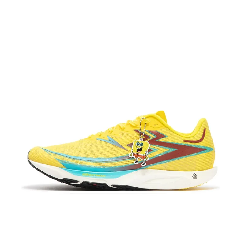 361° Speed Future Cushioning Anti-Slip Wear-Resistant Breathability Low-Top Casual Running Shoes Unisex Yellow Red-0