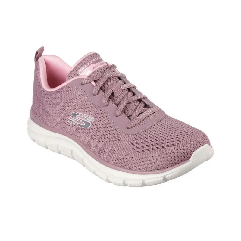 Skechers Track Breathable Low Top Casual Shoes Women's Pink-2