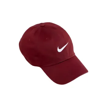 Nike Cotton Baseball Caps Unisex Burgundy