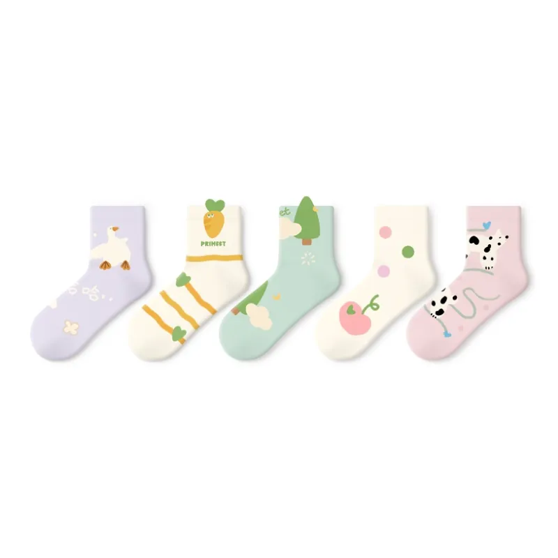 Primeet No Show Socks Women's 5 Pack-8
