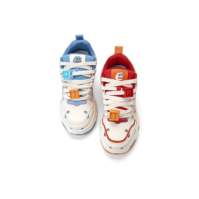Pepe The Frog Skateboard Shoes Unisex Low Top Classic Black White/Pearl Beige/Tangerine/Ocean Blue/Mismatched-19